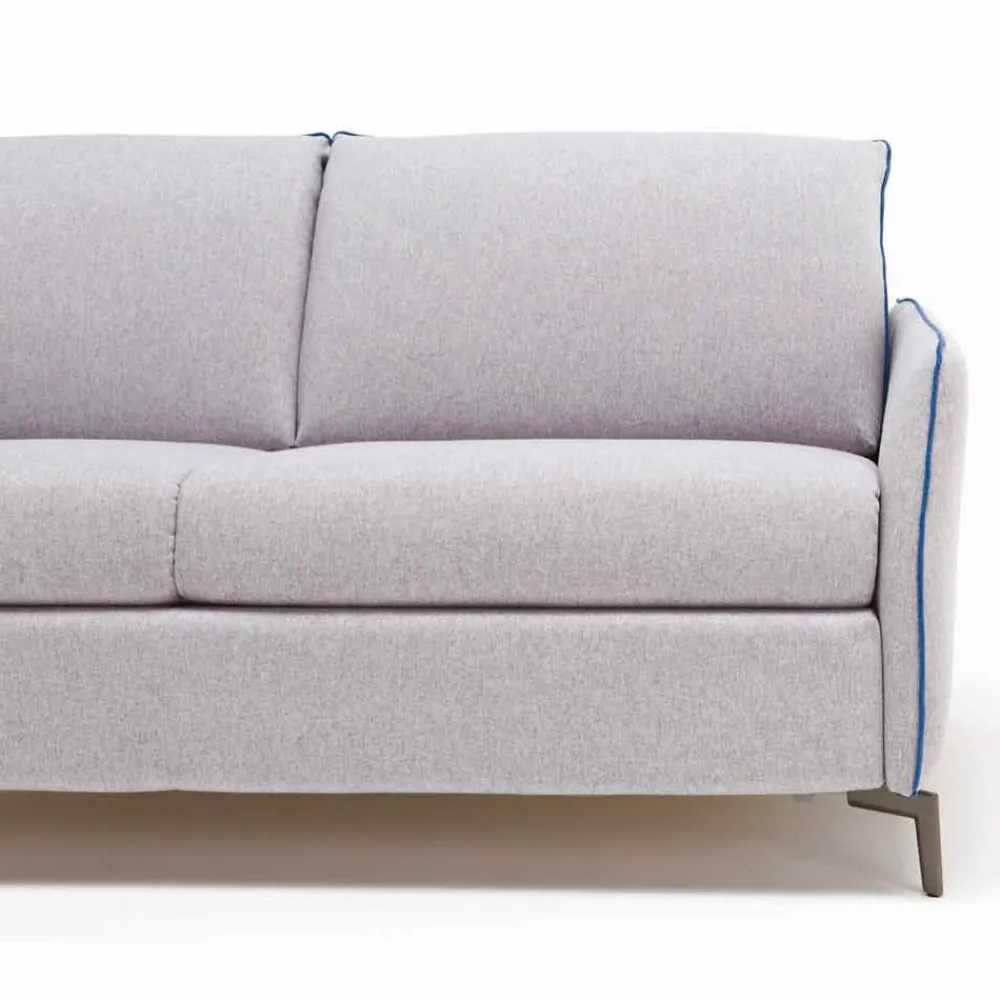 Stile Relax Moderne Sofas-Design 3-Sitzer Sofa L 185cm Stoff / Öko-Leder made in Italy Erica