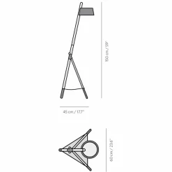 Viadurini Lighting Moderne Stehlampen-Design Stehleuchte aus Buchenholz und lackiertem Metall - Avetta