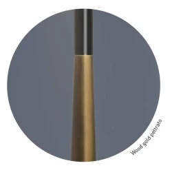 Viadurini Lighting Moderne Stehlampen-Design Stehleuchte aus Metall, Holz und Organza Made in Italy - Boom