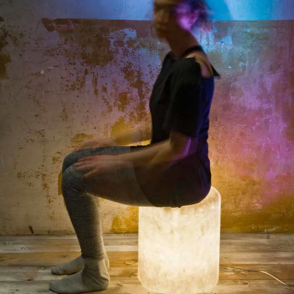 In-es.artdesign Moderne Stehlampen-Design Stehleuchte in Nebel Bin F Nebula