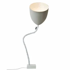 In-es.artdesign Moderne Stehlampen-Design Stehleuchte Blume Gemalter Beton