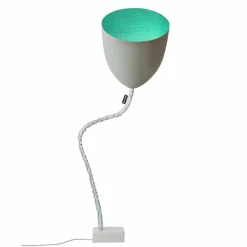 In-es.artdesign Moderne Stehlampen-Design Stehleuchte Blume Gemalter Beton