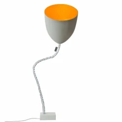 In-es.artdesign Moderne Stehlampen-Design Stehleuchte Blume Gemalter Beton