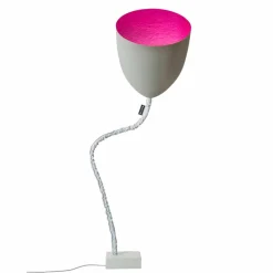 In-es.artdesign Moderne Stehlampen-Design Stehleuchte Blume Gemalter Beton