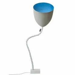 In-es.artdesign Moderne Stehlampen-Design Stehleuchte Blume Gemalter Beton
