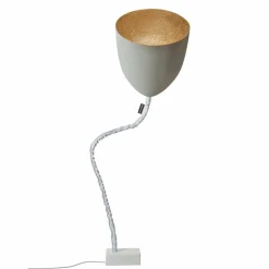 In-es.artdesign Moderne Stehlampen-Design Stehleuchte Blume Gemalter Beton