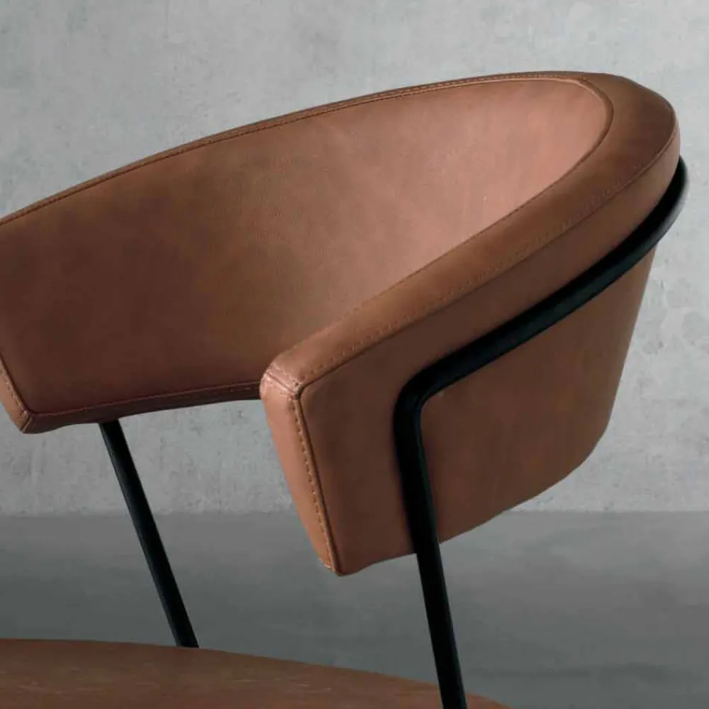 Viadurini Living Vintage Stühle-Design Stuhl aus Metall und Textil made in Italy, Formia