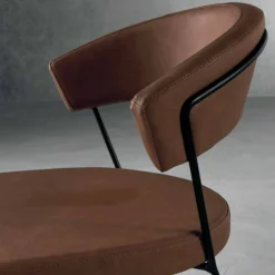 Viadurini Living Vintage Stühle-Design Stuhl aus Metall und Textil made in Italy, Formia