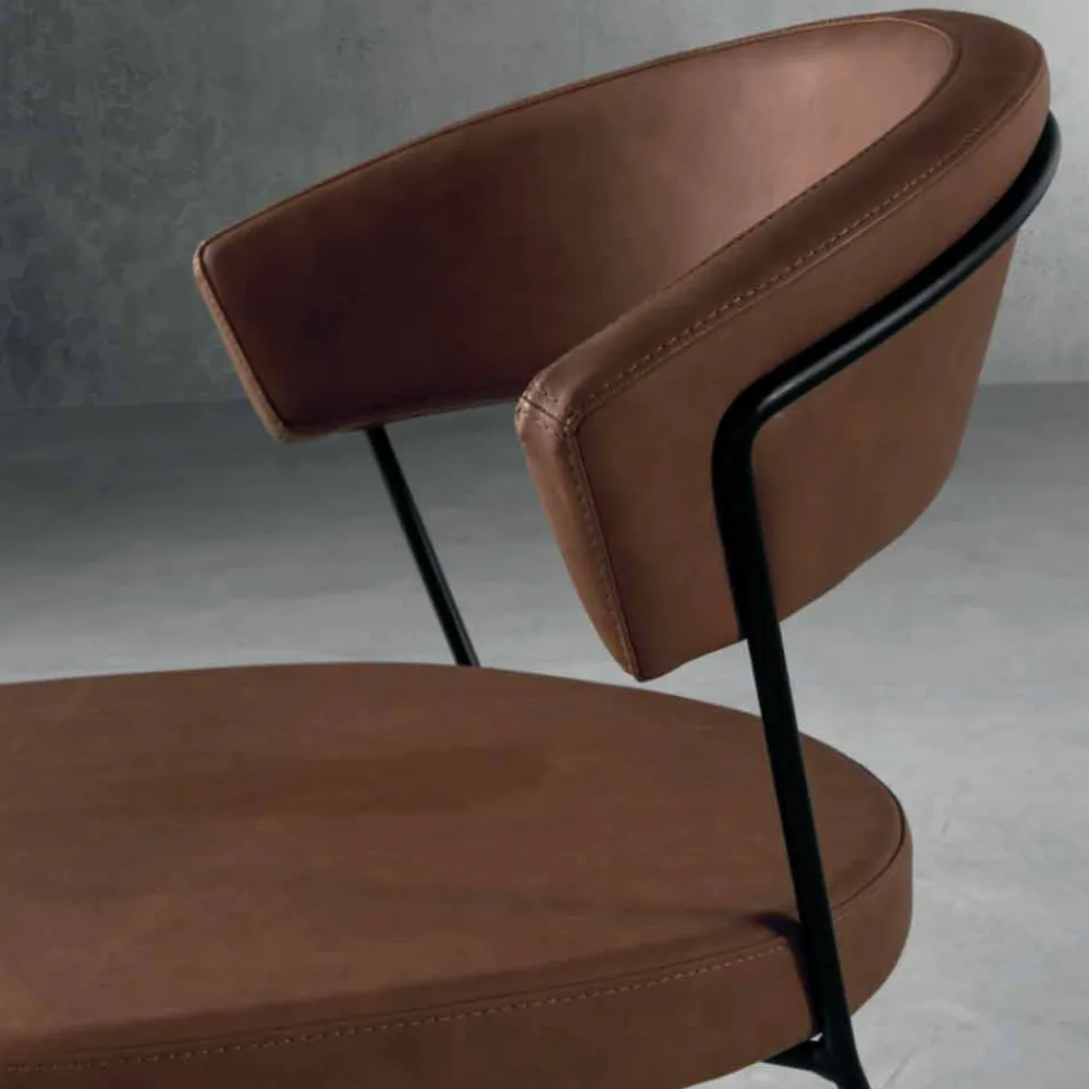 Viadurini Living Vintage Stühle-Design Stuhl aus Metall und Textil made in Italy, Formia