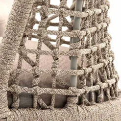 Varaschin Gartenstühle Metall-Design Stuhl aus Stoff und Aluminium Emma