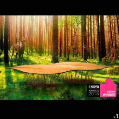 Viadurini Living Esstische Nach Mass-Design Tisch aus Furnierholz Eiche und Nuss Fenice