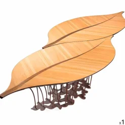 Viadurini Living Esstische Nach Mass-Design Tisch aus Furnierholz Eiche und Nuss Fenice