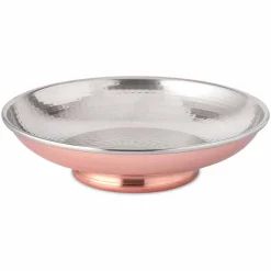 Viadurini Kitchen Küchenzubehör-Design Tisch Obstschale Handgeschlagenes Kupfer Tafelaufsatz 28 cm - Terraemare