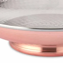 Viadurini Kitchen Küchenzubehör-Design Tisch Obstschale Handgeschlagenes Kupfer Tafelaufsatz 28 cm - Terraemare