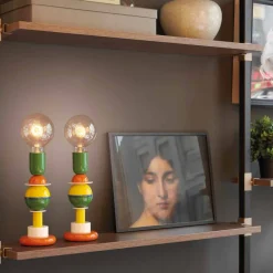 SLIDE Moderne Tischlampen-Design Tischlampe aus mehrfarbigem Aluminium Otello Mini