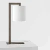 Viadurini Lighting Moderne Tischlampen-Design Tischlampe aus Metall und weißem Leinen Made in Italy - Bali