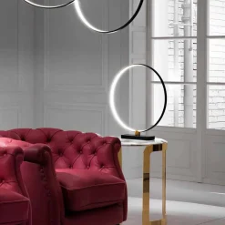 Viadurini Lighting Moderne Tischlampen-Design Tischleuchte aus schwarzem Aluminium und Messing Made in Italy - Norma