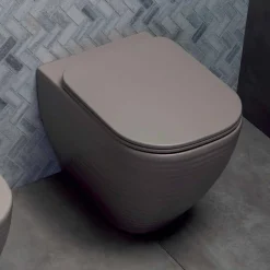 Viadurini Bathroom Wc-Design Toilettenvase aus weißer oder farbiger Keramik Trabia