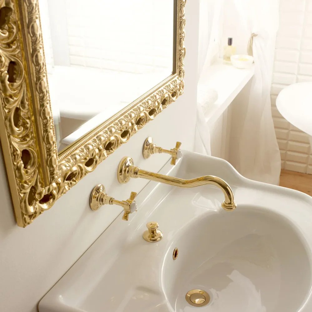 Viadurini Bathroom Waschbeckenarmaturen-Design und Vintage Made in Italy Waschbecken/Wandarmatur