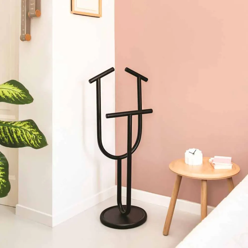 Viadurini Living Garderobenständer-Design Valet Stand aus lackiertem RAL-Stahl Made in Italy - Arcano