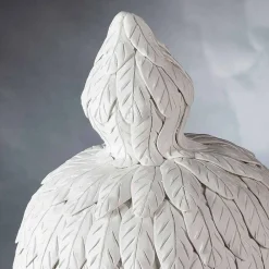 Viadurini Living Deko Vasen-Design Vase aus weißer Keramik mit handgefertigter Dekoration aus Italien - Verio