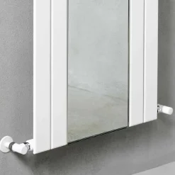Viadurini Radiators Heizkörper Hydraulisch-Design Vertikaler Badezimmerheizkörper aus Stahl mit 587 W Spiegel - Picchio