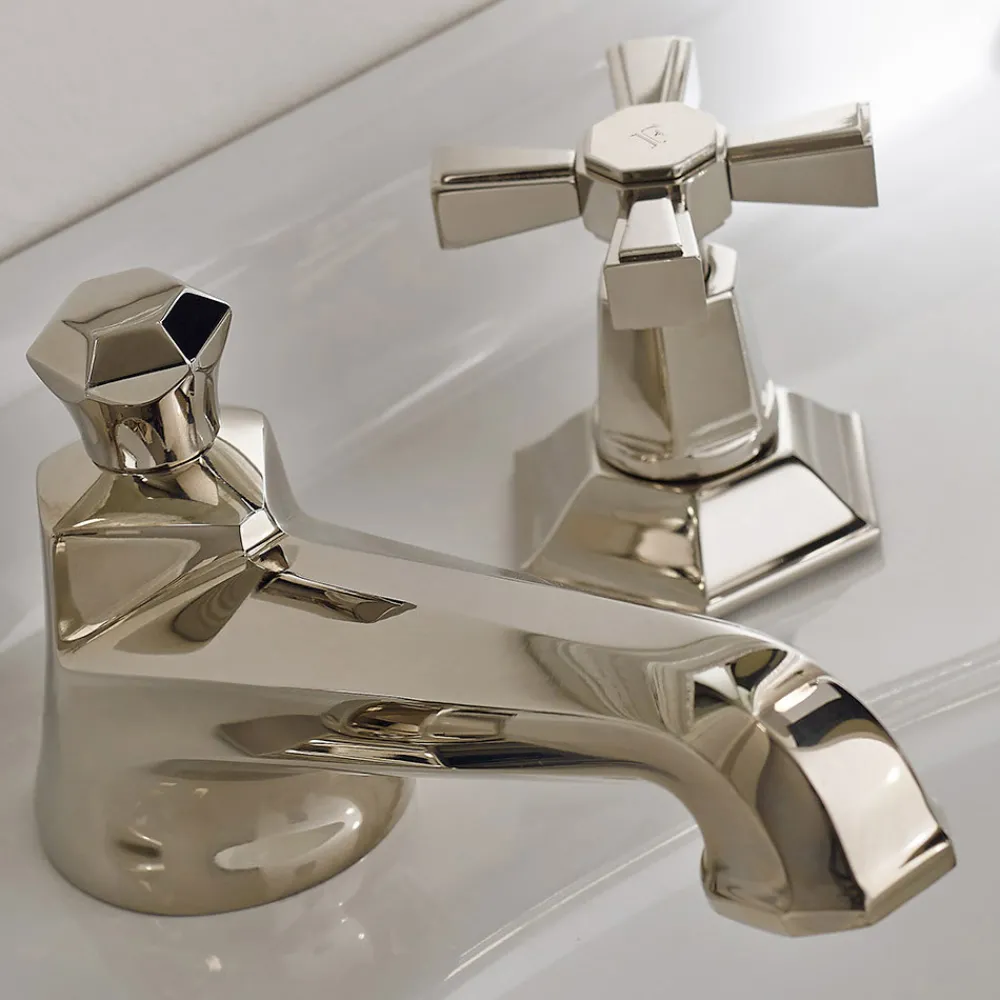 Viadurini Bathroom Waschbeckenarmaturen-Design VIntage Aufsatz-Waschtischarmatur aus Messing Made in Italy - Silvana