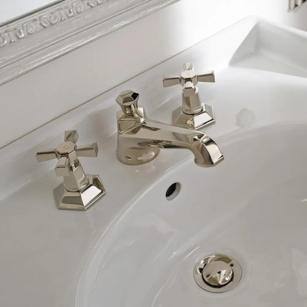 Viadurini Bathroom Waschbeckenarmaturen-Design VIntage Aufsatz-Waschtischarmatur aus Messing Made in Italy - Silvana