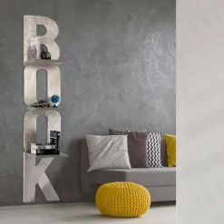 Viadurini Decor Moderne Design Bücherregale-Design Wandbücherschrank mit drei Regalen in Italien handgefertigt Nicla