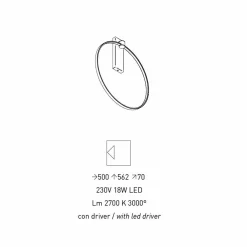 Viadurini Lighting Moderne Wandleuchten-Design Wandleuchte aus schwarzem Aluminium und Naturmessing Made in Italy - Norma