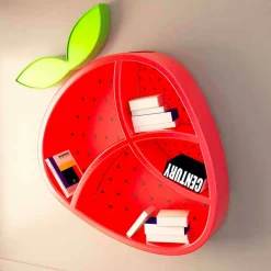 Viadurini Design Wandregale-Design Wandregal Made in Italy Poppy Book