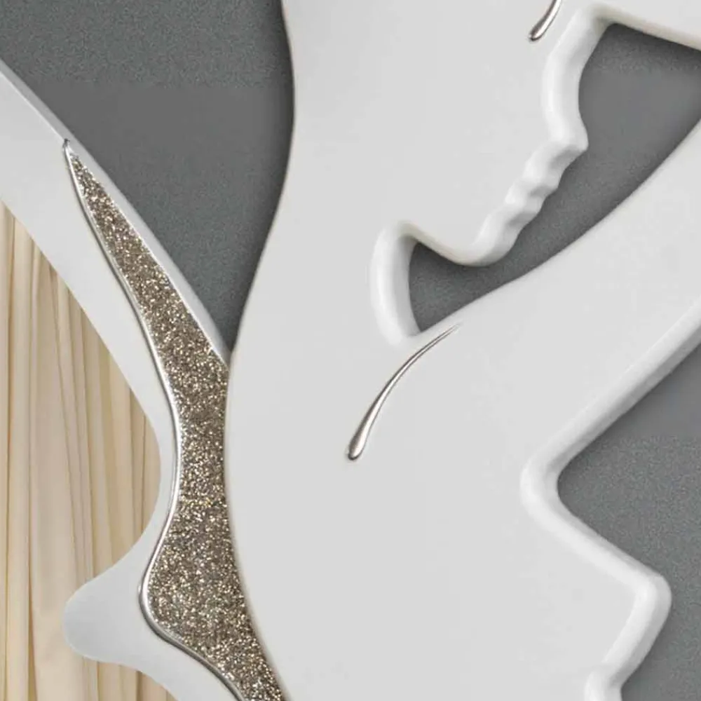 Viadurini Decor Wandspiegel-Design Wandspiegel Trilli Bianca