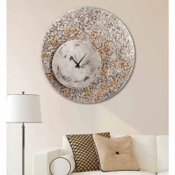 Viadurini Decor Wanduhren-Design Wanduhr auf zwei Ebenen gefertigt in Italien Eccli