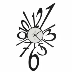 Viadurini Time Design Wanduhren-Design Wanduhr aus Eisen in schwarz oder aluminium Made in Italy - Oceano