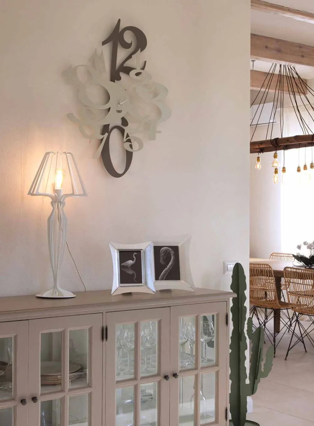 Viadurini Time Design Wanduhren-Design Wanduhr aus farbigem Eisen Made in Italy - Fiordaliso