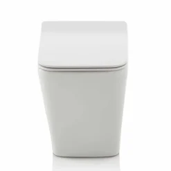 Viadurini Bathroom Wc-Design Weiße Keramik-Bodentoilette mit Soft-Close-Sitzbezug - Enzu