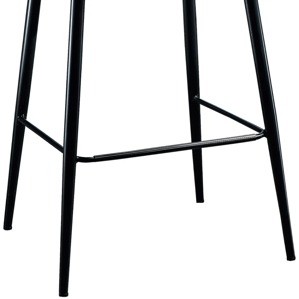 Viadurini Living Küchenhocker-Design Wohnzimmer Hocker aus Stoff mit Kante und Anthrazit Metall - Scarat