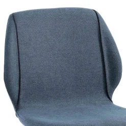 Viadurini Living Küchenhocker-Design Wohnzimmer Hocker aus Stoff mit Kante und Anthrazit Metall - Scarat