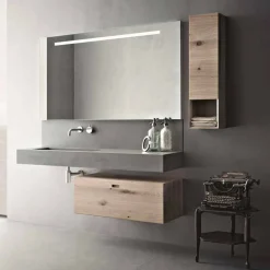 Viadurini Bathroom Badmöbel Hängend-Design Zusammensetzung für Badezimmer Moderne Hängemöbel Made in Italy - Farart2