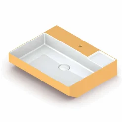 Viadurini Bathroom Keramikwaschbecken-Design-Aufsatzspüle in Keramik made in Italy, Viviano