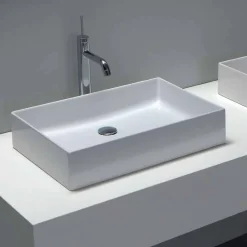 Viadurini Bathroom Keramikwaschbecken-Design-Aufsatzwaschbecken aus weißer oder farbiger Keramik Leivi