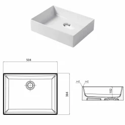 Viadurini Bathroom Keramikwaschbecken-Design-Aufsatzwaschbecken aus weißer oder farbiger Keramik Leivi
