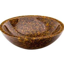 Viadurini Bathroom Harzwaschbecken-Design-Aufsatzwaschbecken mit Aktenheften aus Tigerauge Stein Oua