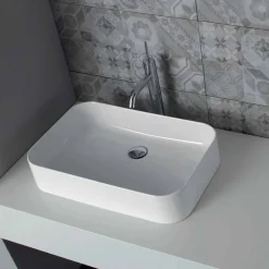 Viadurini Bathroom Keramikwaschbecken-Design-Aufsatzwaschbecken aus Keramik Made in Italy Leivi