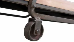 Viadurini Living Moderne Design Bücherregale-Design-Bodenregal im Industriestil aus Holz und Eisen - Soline