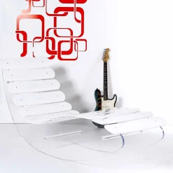 Viadurini Living Recamiere|Recamiere-Designer Chaiselongue aus transparentem Plexiglas, Made in Italy