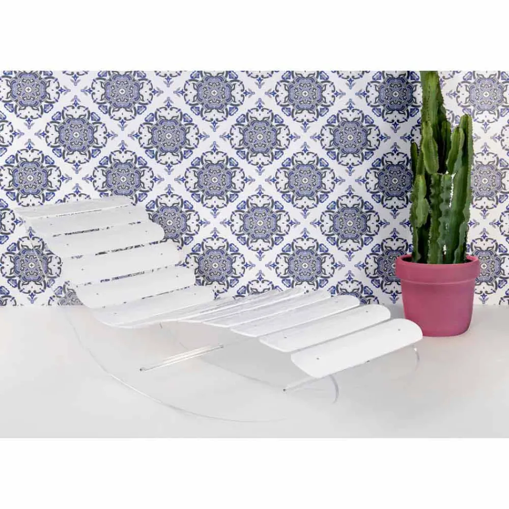 Viadurini Living Recamiere|Recamiere-Designer Chaiselongue aus transparentem Plexiglas, Made in Italy