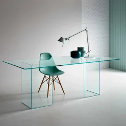 Viadurini Living Esstische Nach Mass|Esstische-Designer Esstisch aus extra klarem Glas, Luxus Made in Italy - Pollinare