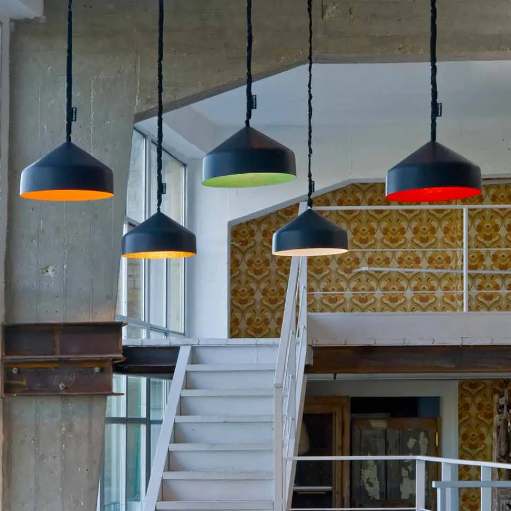 In-es.artdesign Moderne Pendelleuchten-Designer Hängelampe Cyrcus Resin Blackboard