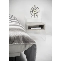 Viadurini Living Nachttische-Designer Nachttisch aus transparentem Plexiglas und Holz - Pascoli